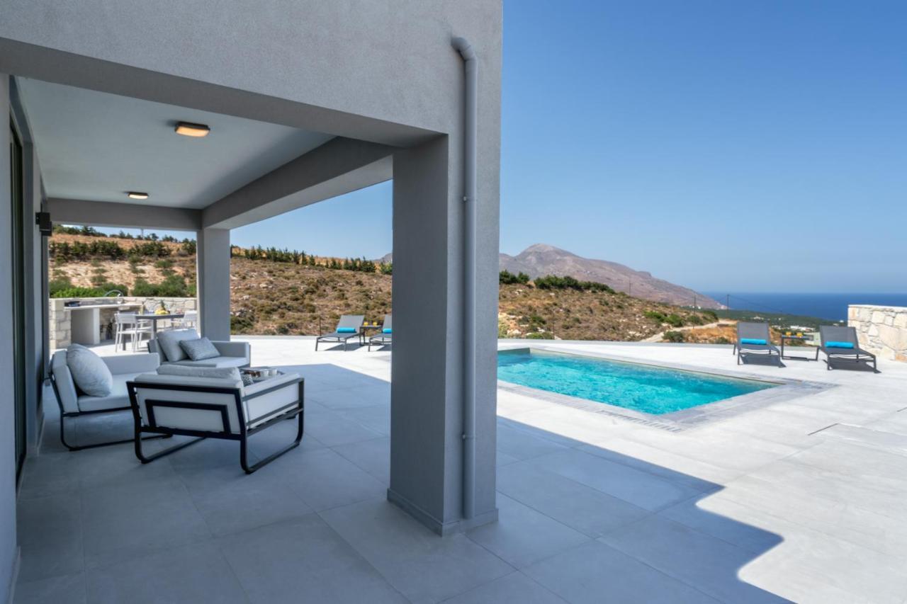 Luxurious Villa Cretan Aura With Private Heated Pool, Jacuzzi And Playroom Agios Ioannis  Exterior photo